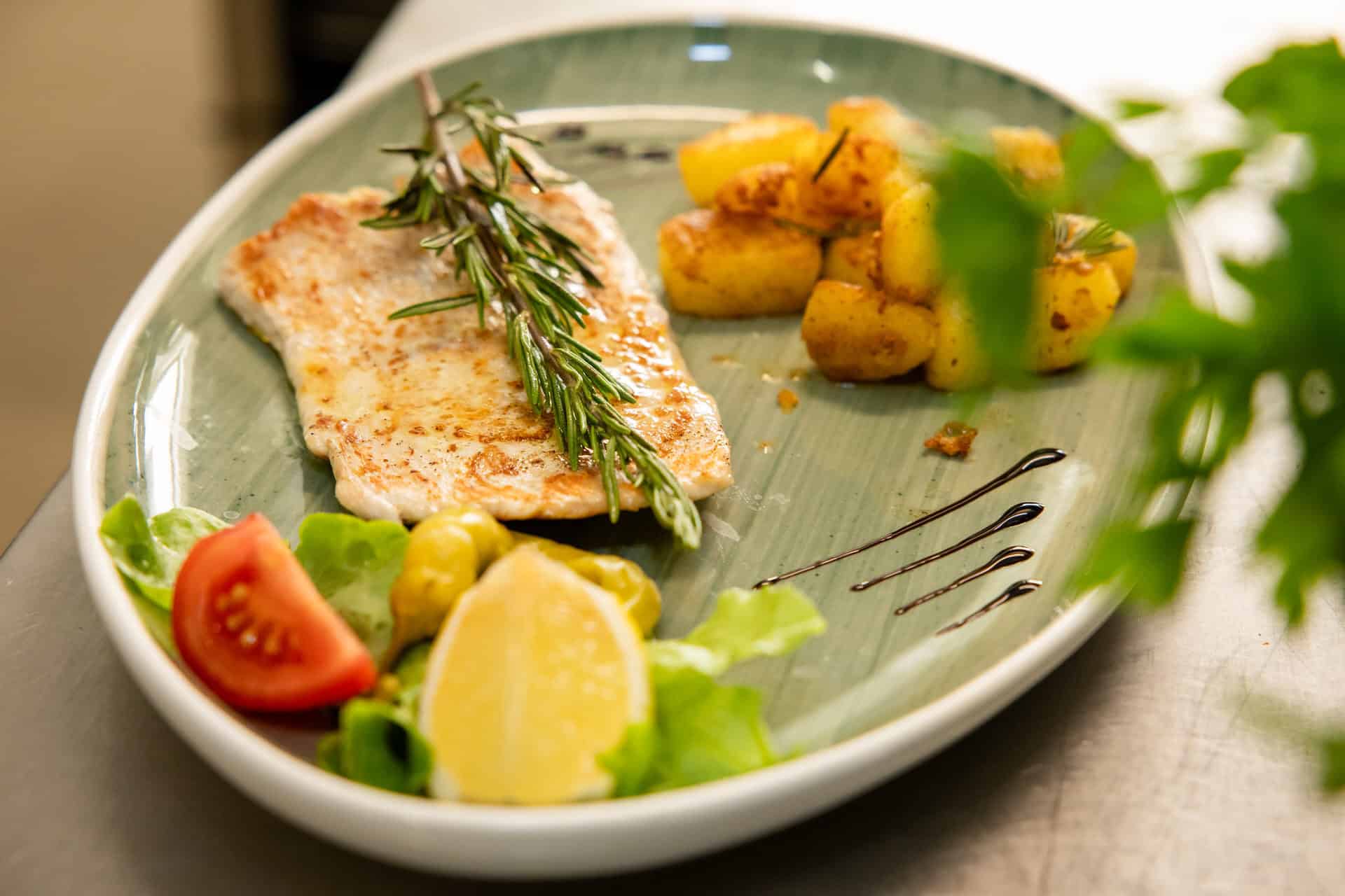 Frisch zubereitetes Gericht